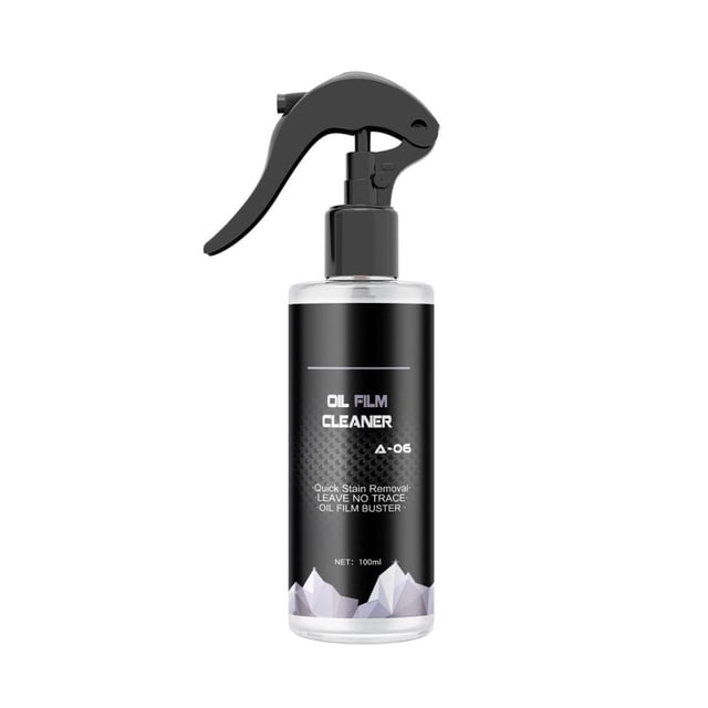 Windshield Oil Film Remover | 100mL Glass Cleaner | Multi-Surface Degreaser for Cars & Household Windows