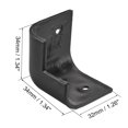 thumbnail image 3 of Unique Bargains Speaker Corner Protectors Cabinets Edge Corner Speakers Stackable Guard Wrap Angle Case Protection 4pcs, 3 of 5