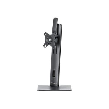 StarTech.com Free Standing Single Monitor Mount, Height Adjustable Monitor Stand, For VESA Mount Displays up to 32" (15lb/7kg), Ergonomic Monitor Stand for Desk, Tilt/Swivel/Rotate, Black - Universal Monitor Stand - Stand - adjustable arm - for monitor - aluminum - black - screen size: up to 32" - desktop stand