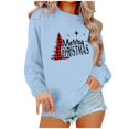 thumbnail image 1 of Pisexur Sweat-Shirt de Noël Décontracté à Manches Longues Col Rond pour Femmes, Chandail Ample et Confortable, Imprimé Mode Festival Automne, 1 of 4
