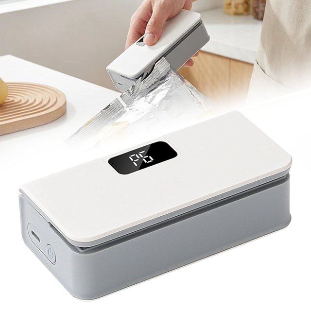 XIPYYKM Mini Bag Sealer, 5" Potato Chip Bags Heat Sealer Capper, Bag Reseal Snack Plastic Bag Heat Seal and Cutter, USB Charger Sealing Machine Impulse for Mylar Cereal Bags