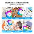thumbnail image 3 of Imprimante Thermique Sans Fil Mini C31 avec Lumières Couleur - Étiqueteuse Compacte pour Notes, Images, Pages Web et Plus - Comprend 11 Rouleaux de Papier Thermique et une Pile Rechargeable, 3 of 7