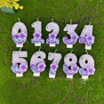 thumbnail image 2 of Cagogo 10Pcs Roman Numeral Birthday Candles, Wax Number Candles for Birthday Party Decorations, Large 4x7 cm Celebration Candles for Cake Topper, Roman Numeral Candles for Christmas Restaurant, 2 of 9