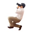 thumbnail image 3 of Maoww 1:64 Hand Painted Model People Figure Diorama Scenery Photographer White, 3 of 9