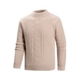 thumbnail image 4 of EYWGYA Chemises en Flanelle pour Hommes Automne/hiver, Chemises à Manches Longues pour Hommes, Chandail Décontracté Mode pour Hommes à Col Rond Extensible, Couche de Base en Tricot à Manches Longues, 4 of 4