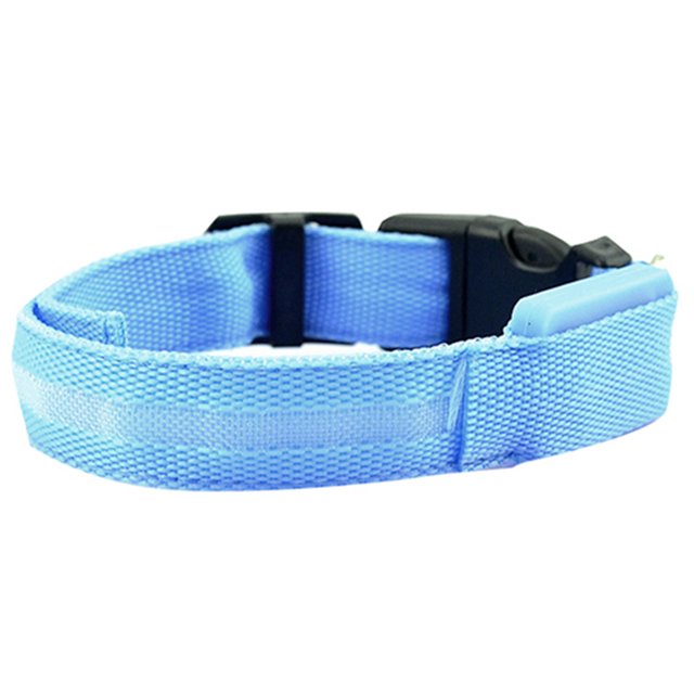 HEVIRGO Collier de Sécurité pour Chiot Chien Chat avec Lumière LED Clignotante Réglable