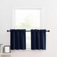 thumbnail image 2 of pdqouc 2PCS Solid Color High Precision Through The Rod Small Curtain American Shade Decoration Kitchen Coffee Short Curtain for Windows Doors Shades for Home Nursery Bedroom Kitchen Bathroom, 2 of 3