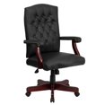 thumbnail image 1 of Scranton & Co Chaise de Bureau Pivotante en Cuir Noire, 1 of 6
