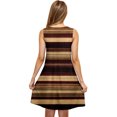 thumbnail image 4 of Ovzne Robes Grande Taille pour Femmes aux Formes Robe Femme Robe Décontractée pour Femme Grande Taille Sans Manches à Col Rond à Rayures Robe Courte Robe pour Femmes Liquidation, 4 of 5