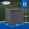 thumbnail image 3 of Suncast Coffre de Rangement Extérieur Double Usage de 22 Gal et Solution de Sièges, Lot de 2, 3 of 8