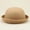 Khaki, variant on Elegant Adults Solid Hat Roll Up Brim Panama Bowler Hat Bucket Hat Mens Womens Classic Wool Round Bowler Hats Cap Techno Bucket Hat Black Bucket Hat Children Bucket Hat With Name Hat Men Black Bucket