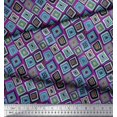thumbnail image 3 of Soimoi Rayon Fabric Square Geometric Fabric Prints By Yard 42 Inch Wide, 3 of 3