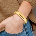 thumbnail image 4 of 14k Yellow Gold 14.25mm Hinged Bangle Bracelet, 4 of 8