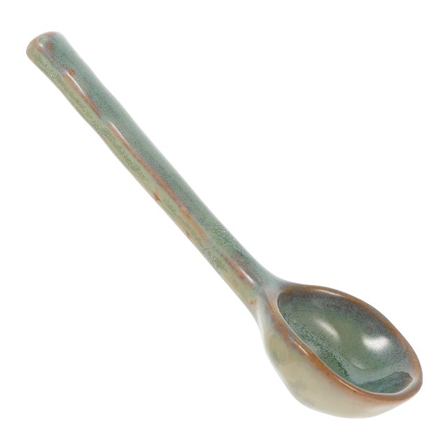 MasteelfCA Japanese Style Ceramic Spoon Household Soup Spoon Restaurant Porridge Dessert Spoon
