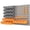 Orange, variant on DURHAND 44PC Wall Mounted Storage Bins Parts Rack Kit with Pegboard Orange