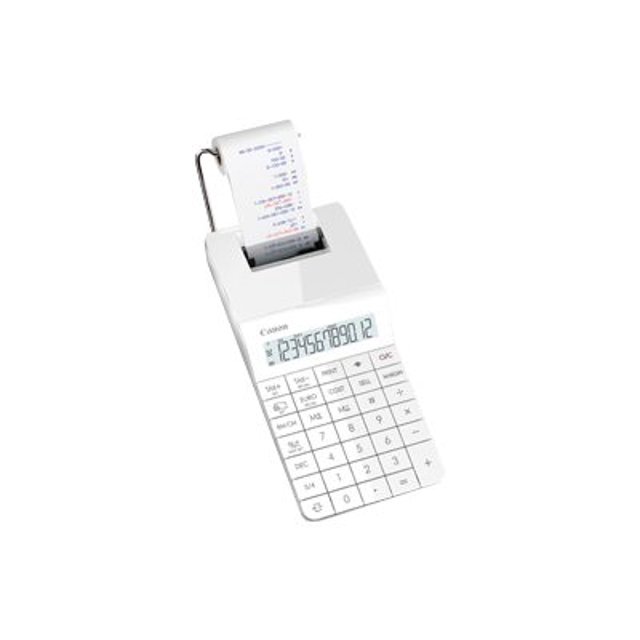Canon X MARK 1 PRINT - Calculatrice Imprimante - LCD - Batterie, Adaptateur Secteur - Blanc