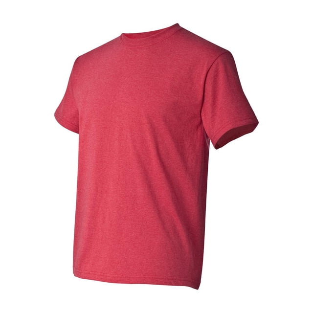 Gildan - T-Shirt en Coton Épais - 5000 - Rouge Chiné - Taille : L