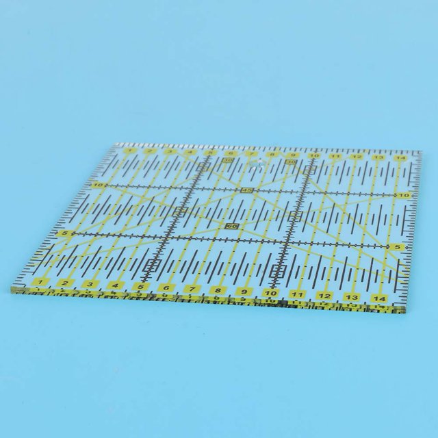 Règle Acrylique, Règles de Mesure d'Outil de Quilting Acrylique Léger et Mince, Règle Carrée pour la Maison