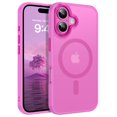 thumbnail image 1 of BENTOBEN Case for iPhone 16 [Compatible with Mag-Safe], 6.1" Metal Lens Frame Button Frame Hard Tpu Matte Magnetic Anti-Fingerprint Shockproof Protective Cover for iPhone 16, Dark Purple, 1 of 9