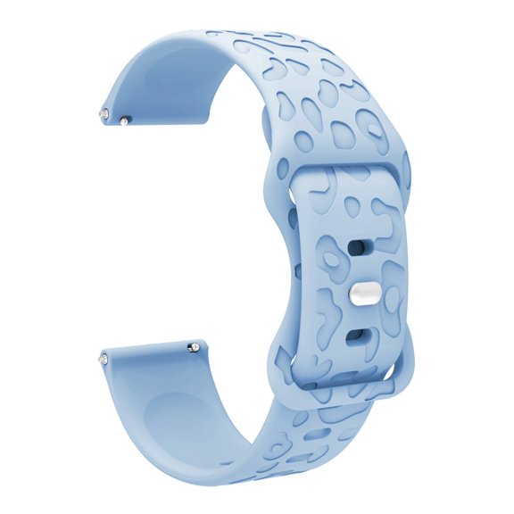 【18mm】 Sporty Breathable Silicone Watch Band Sweatproof Water Proofing and Comfortable Wearing Experience Compatible with Smartwatch