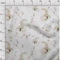 thumbnail image 2 of oneOone Polyester Spandex White Fabric Floral & Peacock Fabric For Sewing Printed Craft Fabric By The Yard 56 Inch Wide, 2 of 4