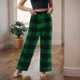 thumbnail image 2 of Ketyyh-chn99 Pantalons de Jogging à Enfiler pour Tout-Petits et Garçons, Pantalons Longs à Carreaux Rouges pour Adolescents Garçons et Filles, Pyjamas pour Tenues d'Intérieur Assorties en Famille pour 9-10 Ans, Vert, 2 of 5