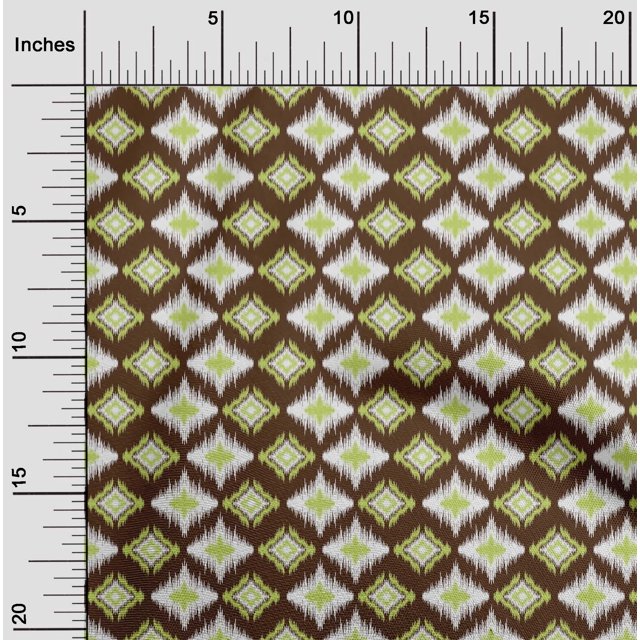 Tissu de Coton Imprimé Géométrique Ikat Imprimé par Yard 56 Pouces de Large