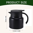 thumbnail image 3 of HAOMONZEN Portable Stainless Steel Kettle Thermal Kettle Stew Pot Large Capacity Tea Water Separation Intelligent Temperature Display Large Capacity Coffee Pot Warehouse Sale, 3 of 6