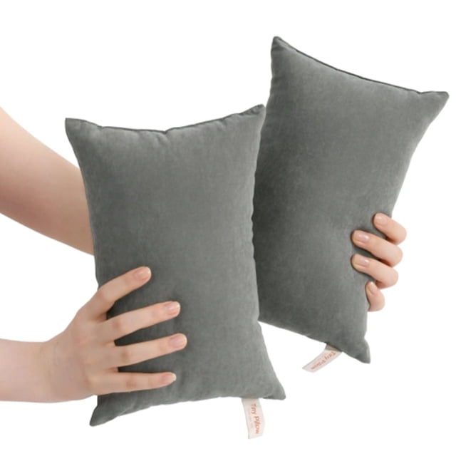 Harpily 2 Pack Microfiber Soft Tiny Pillows Machine Washable Travel Pillows 11 X 7 Red