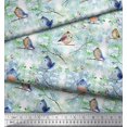thumbnail image 3 of Soimoi Rayon Fabric Branch & Bird Artistic Fabric Prints by Yard 42 Inch Wide, 3 of 3