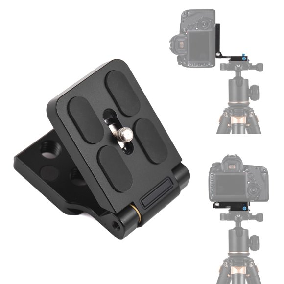 Foldable L-shaped Quick Release Plate Camera L Bracket Aluminum Alloy