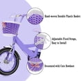 thumbnail image 4 of 3pcs Bike Basket Handlebar Detachable Bike Baskets For Girls Bike Decor, 4 of 8