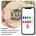 thumbnail image 3 of VONKY Threader Set Sewing Machine Hand Tools Simple Household Embroidery Knitting DIY Craft Cross-stitch Accessories Tailors Type 2, 3 of 6