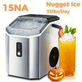 thumbnail image 1 of Portable Ice Maker Machine with Handle, Ice Makers Countertop with Self-Cleaning, Ice Scoop and Basket, for Christmas, Silvery.Ice Maker With Handle Self Cleaning Ice Machine, 1 of 5