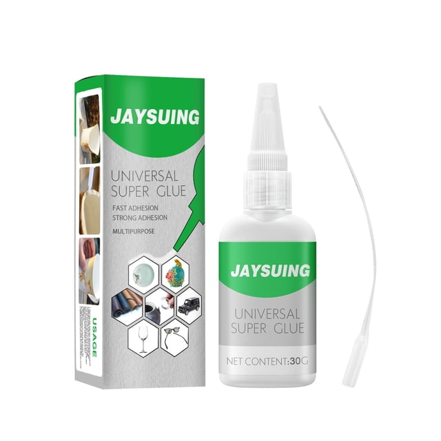 Pompotops Colle Super Universelle Forte Colle Plastique pour Résine Céramique Métal Verre 50 ml avec Emballage. la Bouteille Présente une Buse à Pointe Aiguille pour une application Précise et une Pointe Extra-Longue pour les surfaces Difficiles d'Accès. Imperméable, Résistante aux Chocs et Convient aux Projets DIY comme Réparer des Articles Fissurés Ou Coller une Décoration Murale.