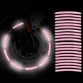 thumbnail image 1 of HOZADOIE Auto Reflective Tire Stickers Car Electronics 40Pcs Car Wheel Reflective Stickers Stripe Rim Reflective Decals Night Decoration Reflective Strips for Cars Trucks, 1 of 5