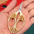 thumbnail image 2 of Harpily Special Offer vegetable cutter Retro Small Scissors Tailor Cutting Thread Head Tea Pointed Stainless Steel Office Dragon And Handmade Special Gold Scissors, 2 of 4