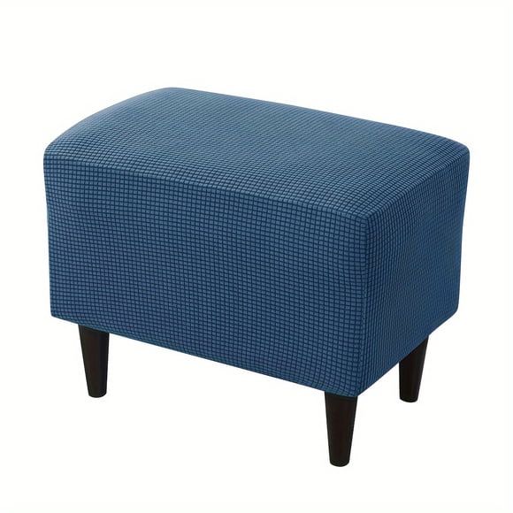 CNKOO 1pc Stretch Ottoman Cover Modern Style Dust-Proof Footstool Slipcover Living Room Decor Home Decor Elastic Ottoman Slipcovers Protective Cover ZZZ