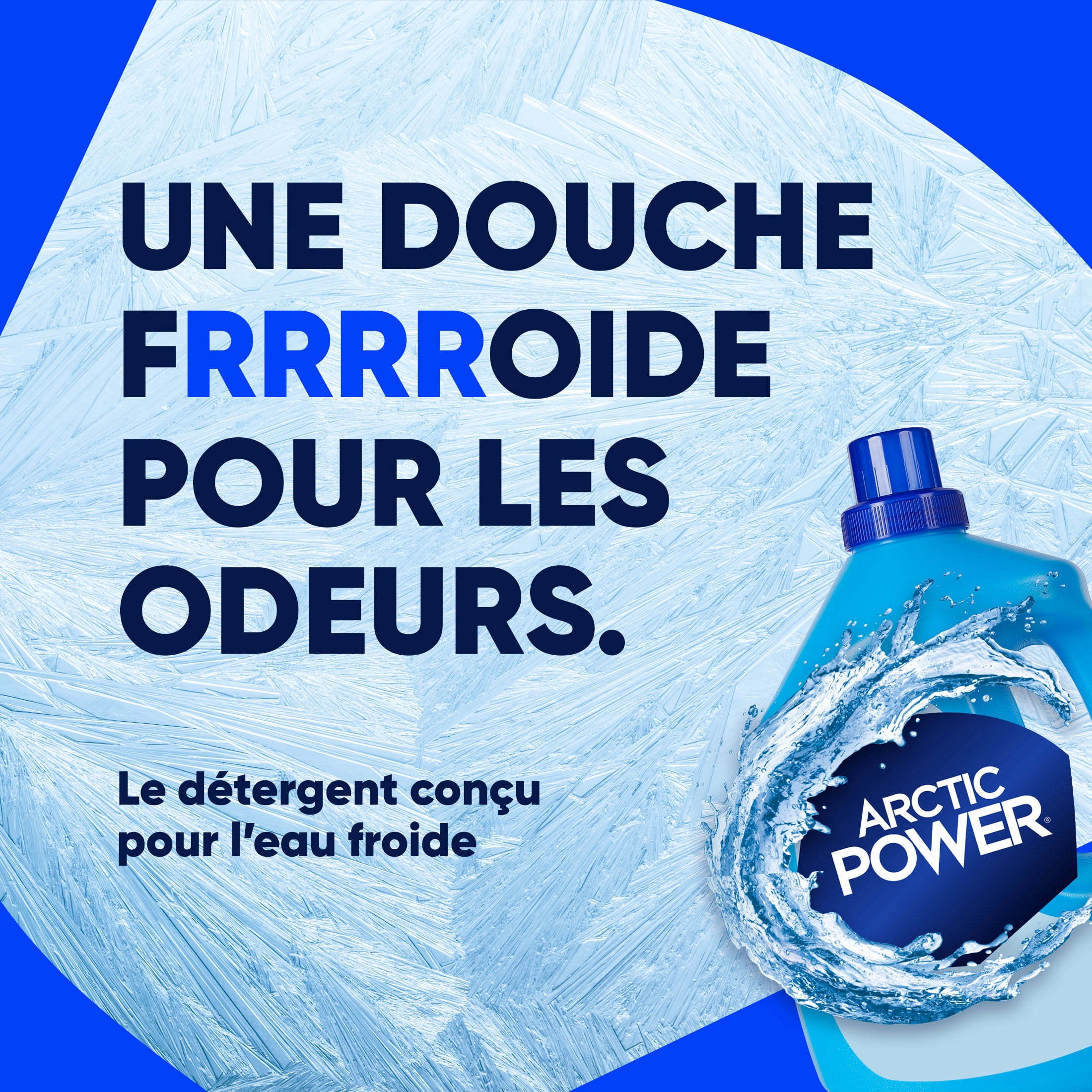 Arctic Power Détergent à Lessive Liquide Fraîcheur Cascade, 3.96 Litres, 100 Brassées