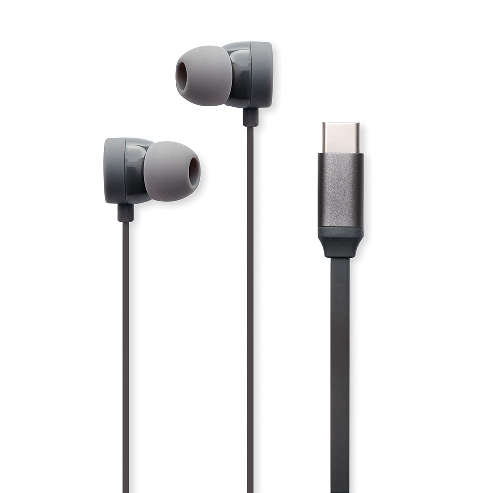 Comfort Fit USB-C Earbuds - Grey