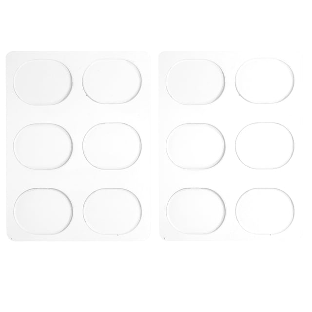 12 Pcs Adhesive Silicone Drum Dampeners Practical Drum Silencers (Transparent Color)