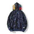 thumbnail image 2 of QJUHUNG BAPE Shark Cotton Hoodie Street  Camouflage Double Hooded Jacket CAMO Black, 2 of 6
