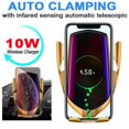 thumbnail image 4 of Automatic Clamping Wireless Charger Car Holder Smart Infrared Sensor GPS Air Vent Mount Mobile Phone Bracket Stand, 4 of 6