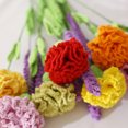 thumbnail image 4 of Fleurs fleurs simulation de laine tissée à la main, 4 of 8