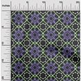 thumbnail image 2 of oneOone Velvet Medium Purple Fabric Asian Tile Star Sewing Craft Projects Fabric Prints By Yard 58 Inch Wide, 2 of 4