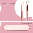 thumbnail image 3 of Cuticle Pusher & Cutter set, 2 Pack Gel Nail Polish Remover Tool Triangle Cuticle Peeler Scraper and Spoon Nail Cleanel Stainless Steel Manicure Tools, 3 of 7