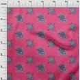 thumbnail image 2 of oneOone Cotton Poplin Fabric Floral Block Printed Craft Fabric BTY 42 Inch Wide, 2 of 4