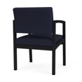 thumbnail image 5 of Lenox Steel Reception Waiting Room Guest Chair / Black Steel / Navy Blue, 5 of 5