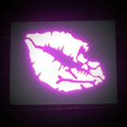 thumbnail image 2 of ORUYROP High Intensity Reflective Vinyl Death Kiss Skull Crossbones Lips Decal Bumper Sticker-Cars, Motorcycles, Helmets, Wind Screens, laptops (18 inches Wide, Special Edition Purple), 2 of 6