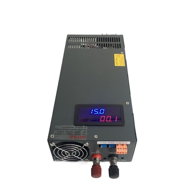 Alimentation à Commutation 1500W avec Afficheur, Stabilisateur de Tension CC et de Courant Réglable, Source de Banc de Laboratoire